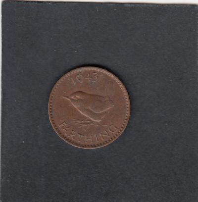 Beschrijving: 1 Farthing  GEORGIUS VI  